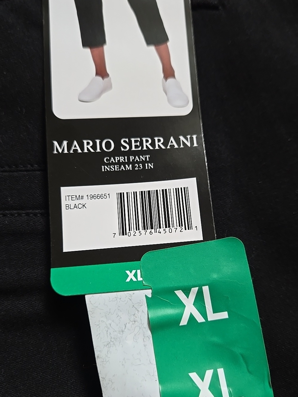 Mario Serrani Women’s Black Capri Pants XL - Picture 5 of 5